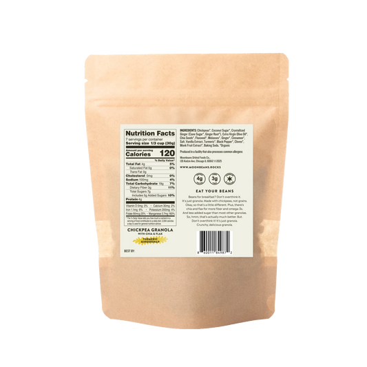 Turmeric Gingersnap Chickpea Granola